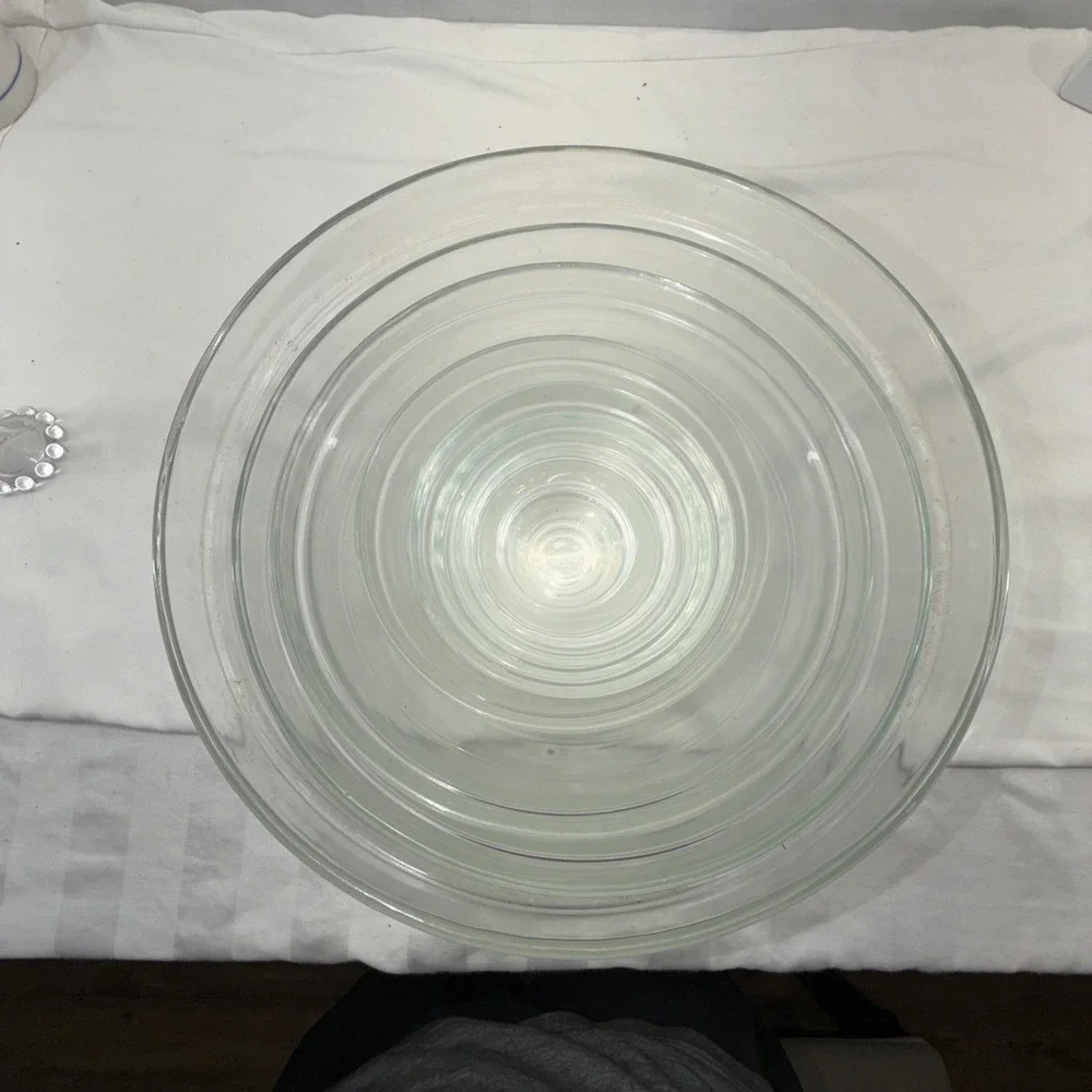 (9) CLEAR GLASS MIXING BOWLS 2- 3/8